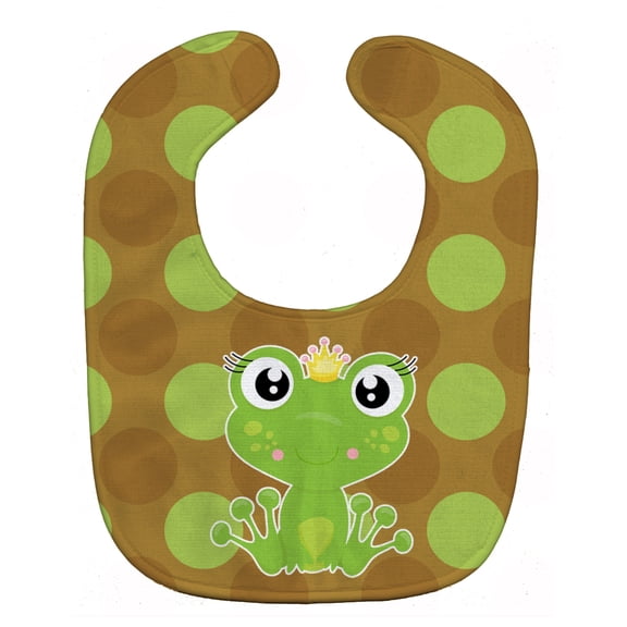 Caroline's Treasures Baby Bib, Cute Frog Princess