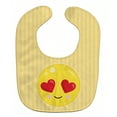 thumbnail image 1 of Caroline's Treasures Baby Bib, Lovey Face, Yellow Stripe, 1 of 3