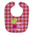 thumbnail image 1 of Caroline's Treasures Baby Bib, My Heart Beets for You, Red, 1 of 2