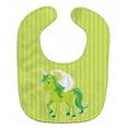 thumbnail image 1 of Caroline's Treasures Baby Bib, Unicorn, Green, 1 of 3