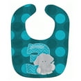 thumbnail image 1 of Caroline's Treasures Baby Bib, Zoo Elephant Month 3, Blue, 1 of 3