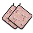 thumbnail image 1 of Caroline's Treasures Bakers Delight on Pink Pair of Pot Holders, 1 of 3