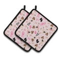 thumbnail image 1 of Ballerinas and Roses Pair of Pot Holders, 1 of 3