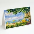 thumbnail image 1 of Beach Resort view from the condo Greeting Cards and Envelopes Pack of 8, 1 of 2