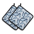 thumbnail image 1 of Caroline's Treasures Beach Watercolor Fishes Pair of Pot Holders, 1 of 3