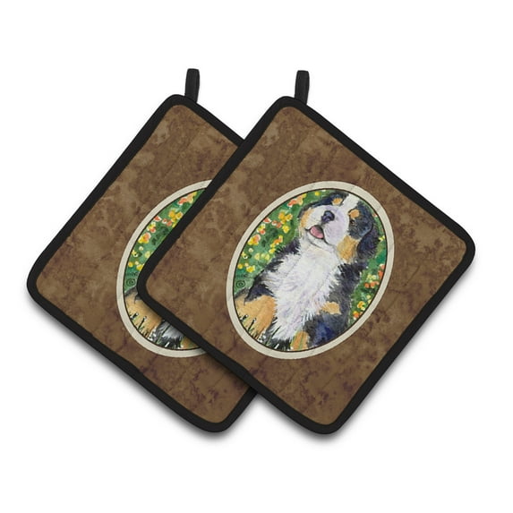Caroline's Treasures Bernese Mountain Dog Pair of Pot Holders