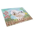 thumbnail image 1 of Caroline's Treasures Bichon Frise #2 Spring Glass Cutting Board Large, 1 of 2