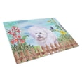 thumbnail image 1 of Caroline's Treasures Bichon Frise Spring Glass Cutting Board Large, 1 of 2