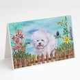 thumbnail image 1 of Bichon Frise Spring Greeting Cards and Envelopes Pack of 8, 1 of 2