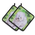 thumbnail image 1 of Caroline's Treasures Bichon Frise St Patrick's Pair of Pot Holders, 1 of 2