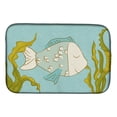 thumbnail image 1 of Caroline's Treasures Blue Fish Dish Drying Mat, 1 of 7