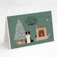 thumbnail image 1 of Black White Border Collie Christmas Everyone Greeting Cards and Envelopes Pack of 8, 1 of 2