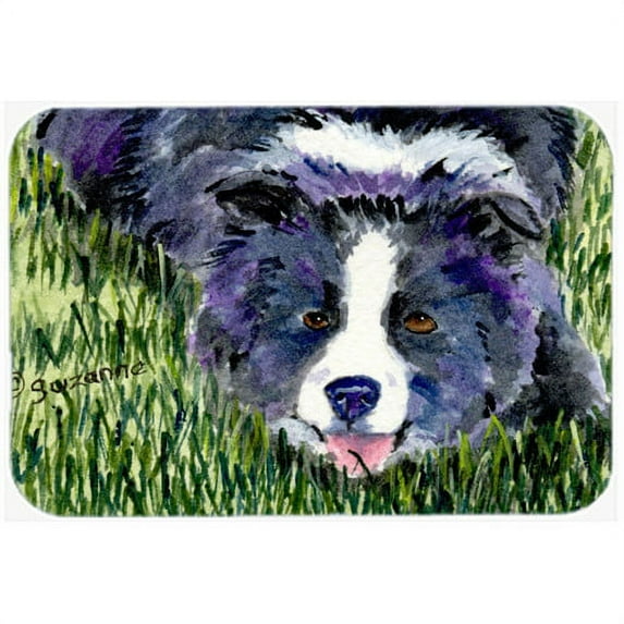 Caroline's Treasures Border Collie Kitchen/Bath Mat