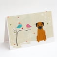 thumbnail image 1 of Christmas Presents between Friends Border Terrier Greeting Cards and Envelopes Pack of 8, 1 of 2