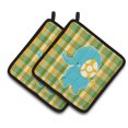 thumbnail image 1 of Boy Elephant Pair of Pot Holders, 1 of 2