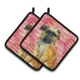 thumbnail image 1 of Caroline's Treasures Brussels Griffon Love Pair of Pot Holders, 1 of 2