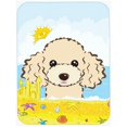 thumbnail image 1 of Caroline's Treasures Buff Poodle Summer Beach Glass Cutting Board Large, 1 of 2