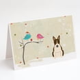 thumbnail image 1 of Caroline's Treasures Bull Terrier Dark Brindle Christmas Greeting Cards with Envelopes, 5" x 7" (8 Count), 1 of 2