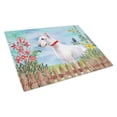 thumbnail image 1 of Caroline's Treasures Bull Terrier Spring Glass Cutting Board Large, 1 of 2