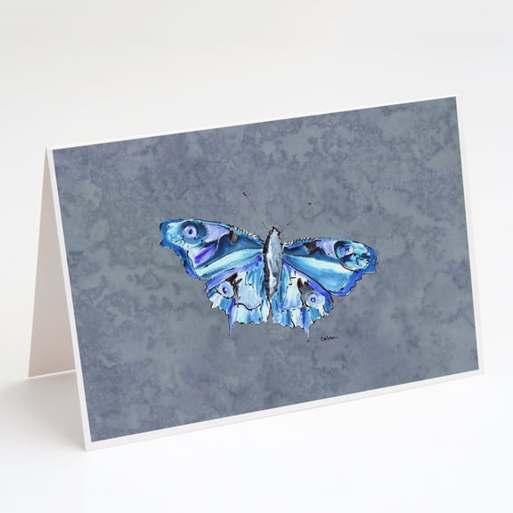 Butterfly on Gray Greeting Cards and Envelopes Pack of 8