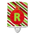 thumbnail image 1 of Christmas Oranment Holiday Initial Letter R Ceramic Night Light, 1 of 1