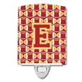 thumbnail image 1 of Caroline's Treasures CJ1070-ECNL Letter E Football Cardinal and Gold Ceramic Night Light, 6x4x3", multicolor, 1 of 1