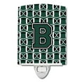 thumbnail image 1 of Caroline's Treasures CJ1071-BCNL Letter B Football Green and White Ceramic Night Light, 6x4x3", multicolor, 1 of 1