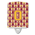 thumbnail image 1 of Caroline's Treasures CJ1081-OCNL Letter O Football Maroon and Gold Ceramic Night Light, 6x4x3", multicolor, 1 of 1