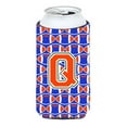 thumbnail image 1 of Caroline's Treasures CJ1083-QTBC Letter Q Football Green, Blue and Orange Tall Boy Hugger, Tall Boy, multicolor, 1 of 1