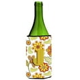 thumbnail image 1 of Caroline's Treasures CJ2003-JLITERK Letter J Floral Mustard and Green Wine Bottle Hugger, Wine Bottle, multicolor, 1 of 1
