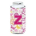 thumbnail image 1 of Caroline's Treasures CJ2005-ZTBC Letter Z Flowers and Butterflies Pink Tall Boy Hugger, Tall Boy, multicolor, 1 of 1