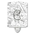 thumbnail image 1 of Caroline's Treasures CJ2007-CCNL Letter C Musical Note Letters Ceramic Night Light, 6x4x3", multicolor, 1 of 1