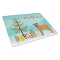 thumbnail image 1 of Caroline's Treasures CK3819LCB Chow Shepherd Christmas Tree Glass Cutting Board Large, 12H x 16W, multicolor, 1 of 4
