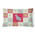 thumbnail image 1 of Caroline's Treasures CK5785PW1216 Serengeti Cat Love Canvas Fabric Decorative Pillow, 12H x16W, multicolor, 1 of 3