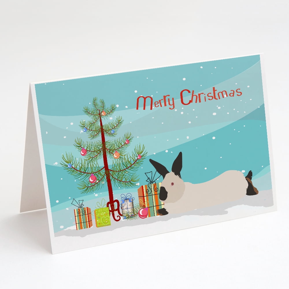 Caroline's Treasures California White Rabbit Christmas Christmas ...