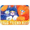 thumbnail image 1 of Caroline's Treasures Cats Pals Friends Buds Kitchen/Bath Mat, 1 of 2