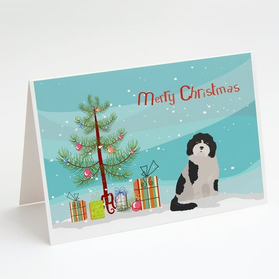 Cavachon #3 Christmas Tree Greeting Cards and Envelopes Pack of 8