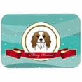 thumbnail image 1 of caroline's treasures bb1534cmt cavalier spaniel merry christmas kitchen or bath mat, 20 by 30", multicolor, 1 of 2