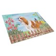 thumbnail image 1 of Caroline's Treasures Cavalier Spaniel Spring Glass Cutting Board Large, 1 of 2