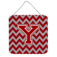 thumbnail image 1 of Letter Y Chevron Maroon and White Wall or Door Hanging Prints, 1 of 1