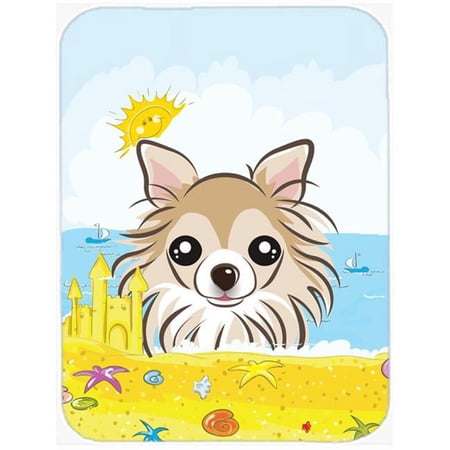 Caroline's Treasures Chihuahua Summer Beach Glass Cutting Board Large
