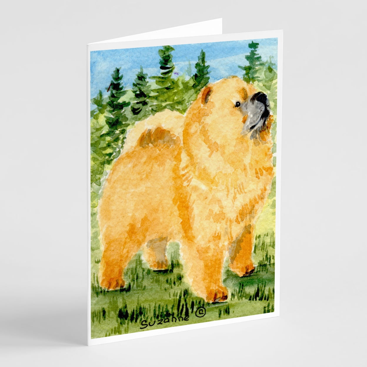 Chow Chow Greeting Cards and Envelopes Pack of 8