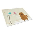 thumbnail image 1 of Caroline's Treasures Christmas Presents between Friends Chow Chow Red Glass Cutting Board Large, 1 of 2