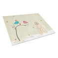 thumbnail image 1 of Caroline's Treasures Christmas Presents between Friends Cocker Spaniel Buff Glass Cutting Board Large, 1 of 2