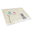 thumbnail image 1 of Caroline's Treasures Christmas Presents between Friends Glen of Imal Grey Glass Cutting Board Large, 1 of 2