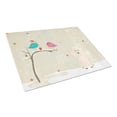 thumbnail image 1 of Caroline's Treasures Christmas Presents between Friends Poodle White Glass Cutting Board Large, 1 of 2
