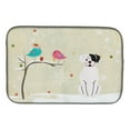 thumbnail image 1 of Christmas Presents between Friends White Boxer Cooper Dish Drying Mat, 1 of 1