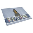 thumbnail image 1 of Caroline's Treasures Cocker Spaniel Black Tan Welcome Glass Cutting Board Large, 1 of 2