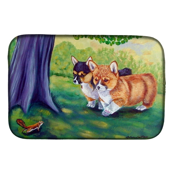 Corgi Dish Drying Mat