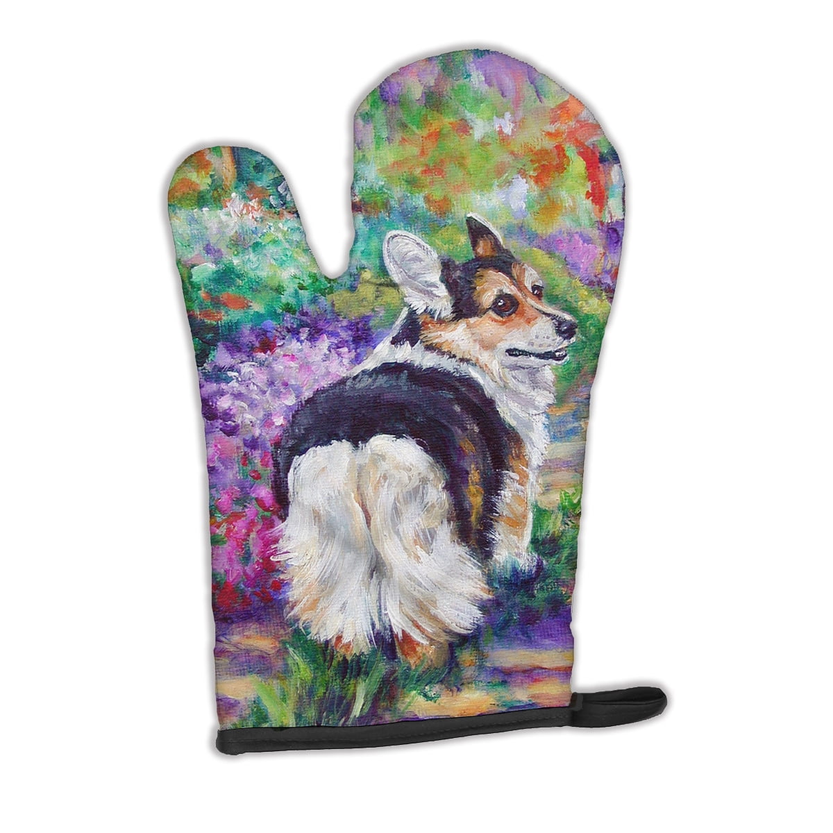 Caroline's Treasures Corgi Garden Path Oven Mitt